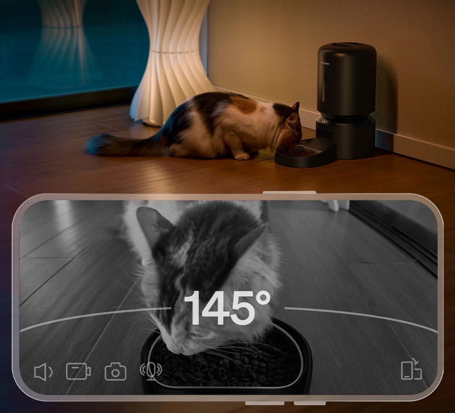 wifi pet feeder mobile app control